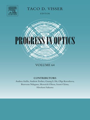 cover image of Progress in Optics